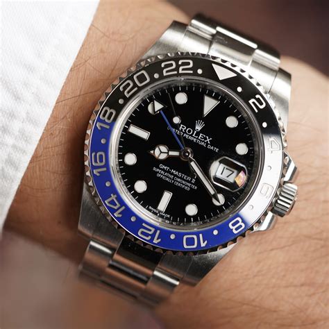 rolex gmt ii batman|rolex gmt batman for sale.